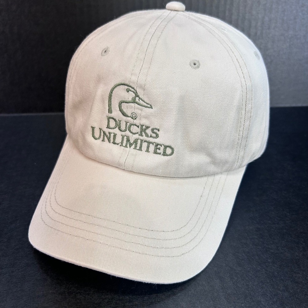 Ducks Unlimited Mens Tan Ducks Unlimited Baseball Cap Strapback OSFM